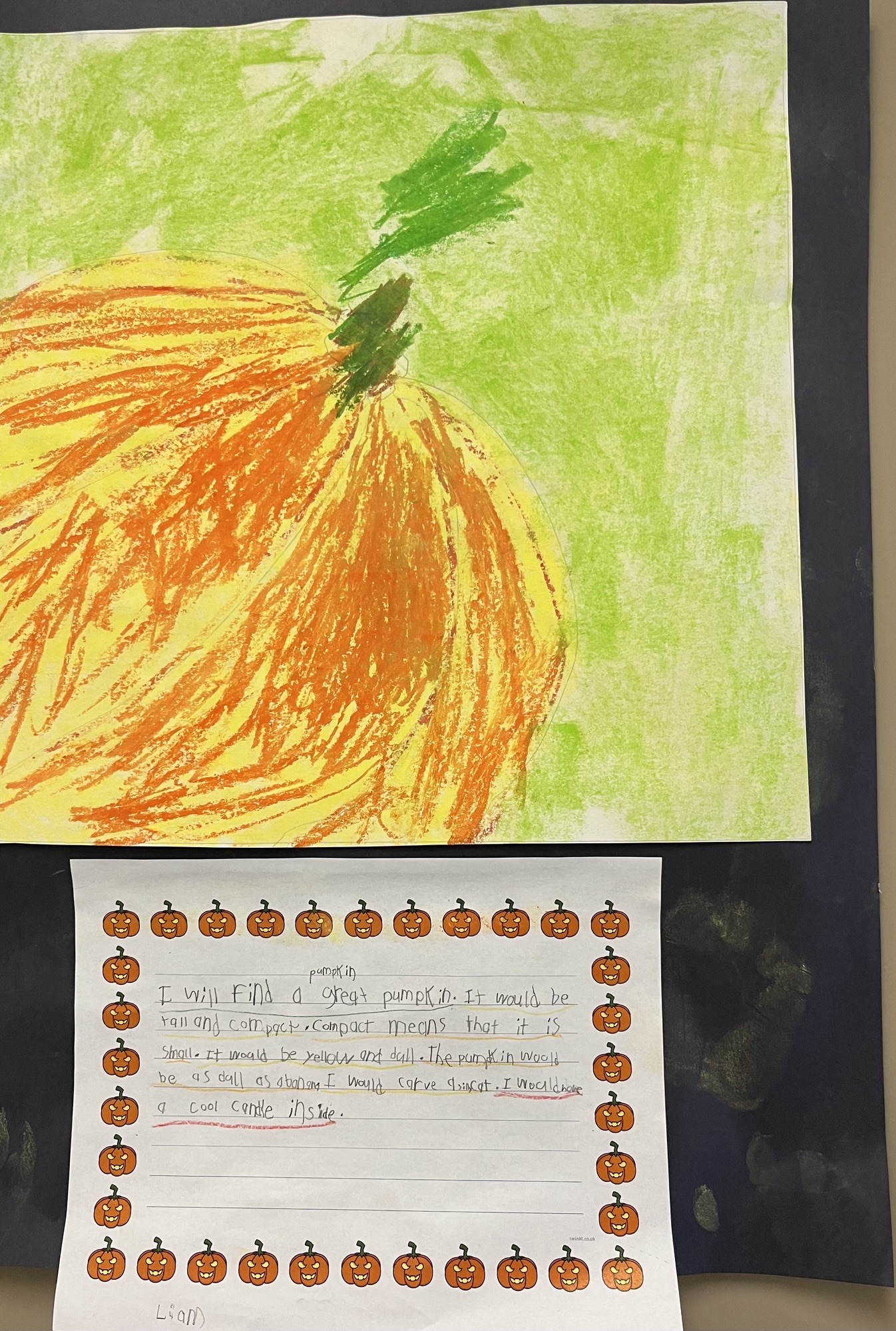 Pumpkin Writing Three